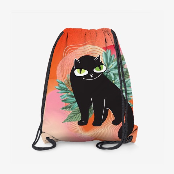 Рюкзак «Котик злится в саду»