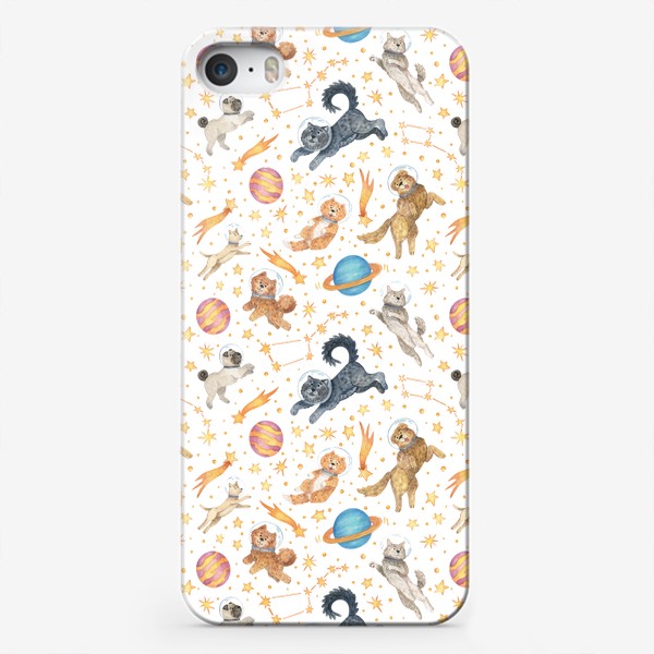 Чехол iPhone «Собачки в космосе»
