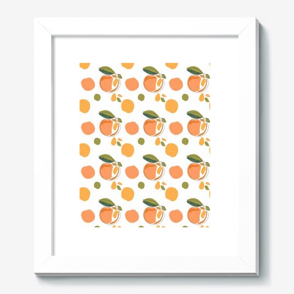 Картина «Апельсины.Бесшовный принт.»
