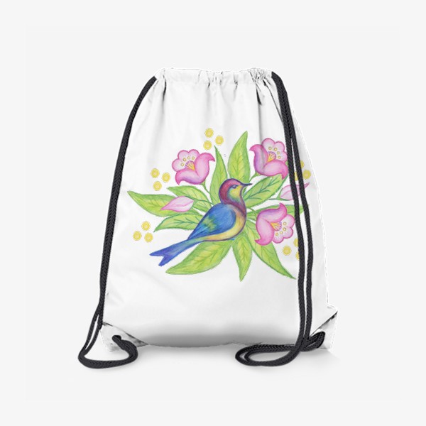 Рюкзак «Синяя птица в цветущем саду»