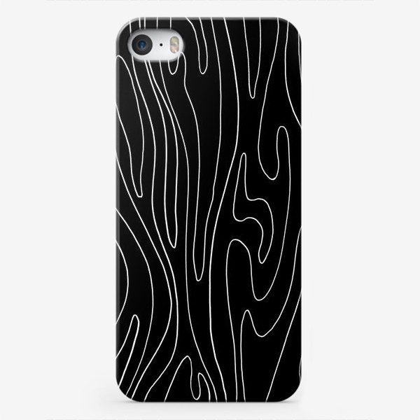 Чехол iPhone «Черно-белые волны»