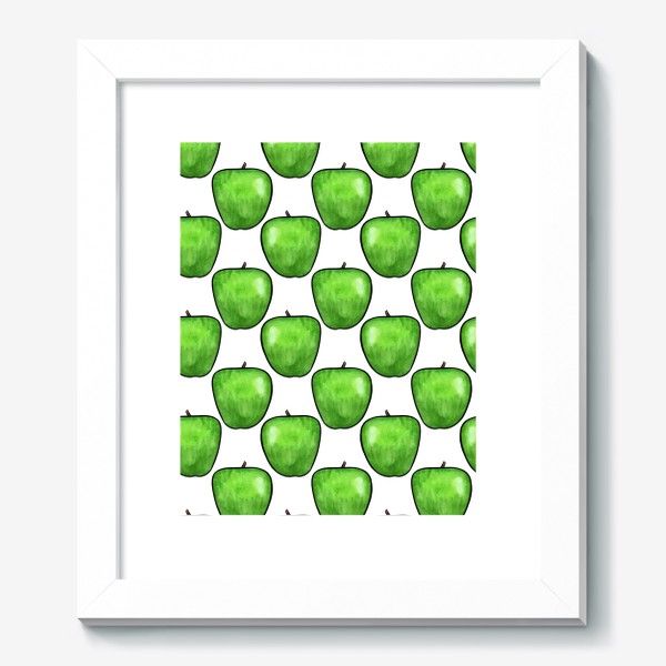 Картина «Паттерн сочные зелёные яблоки»