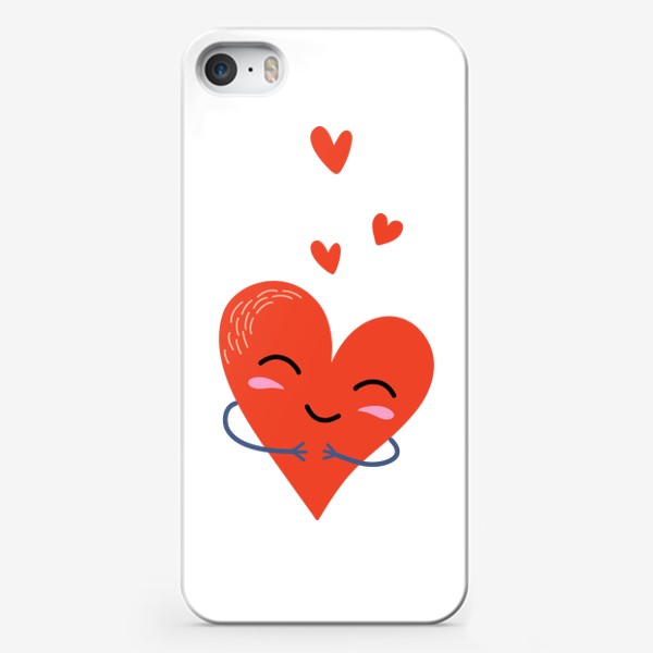 Чехол iPhone &laquo;Сердце. Милый романтичный принт&raquo;