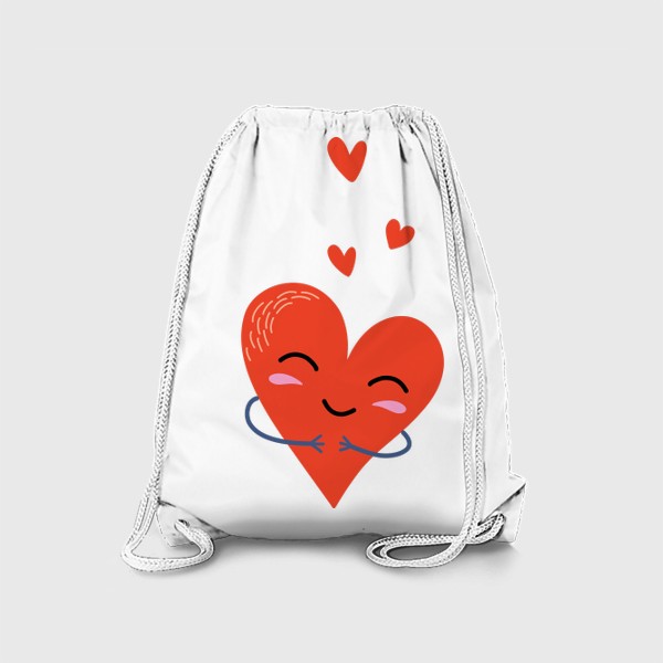 Рюкзак «Сердце. Милый романтичный принт»