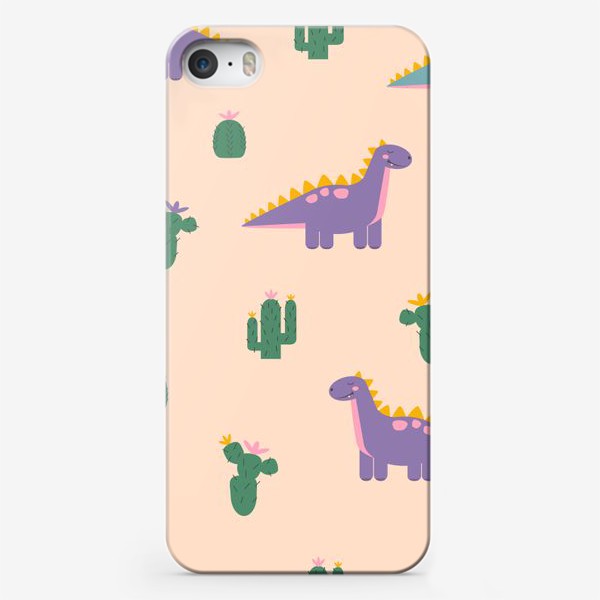 Чехол iPhone «Динозаврики»
