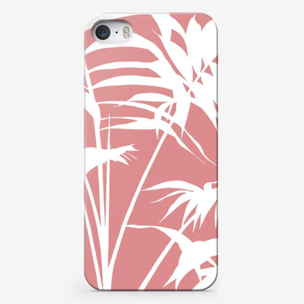 Чехол iPhone «розовые пальмовые листья»