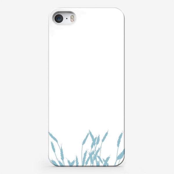 Чехол iPhone «голубые колосья пшеницы»