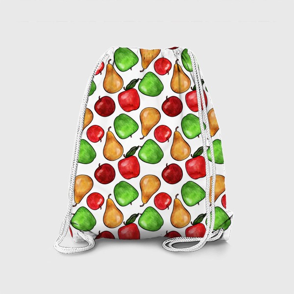 Рюкзак &laquo;Паттерн разноцветные яркие сочные яблоки&raquo;