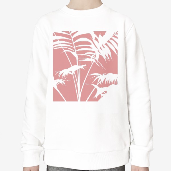 Свитшот &laquo;розовые пальмовые листья&raquo;
