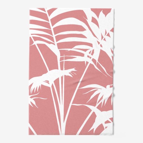 Полотенце &laquo;розовые пальмовые листья&raquo;