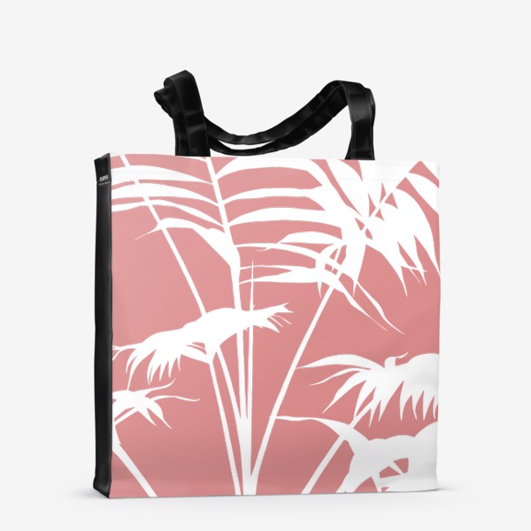 Сумка-шоппер &laquo;розовые пальмовые листья&raquo;