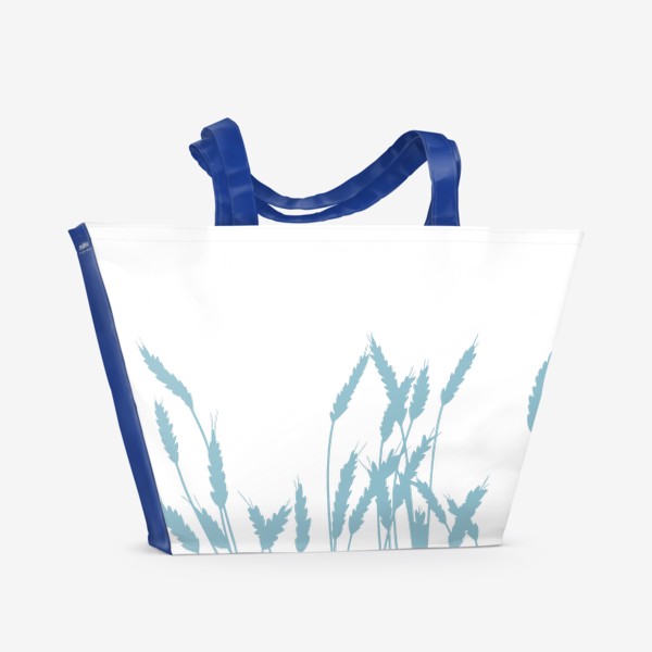Пляжная сумка &laquo;голубые колосья пшеницы&raquo;