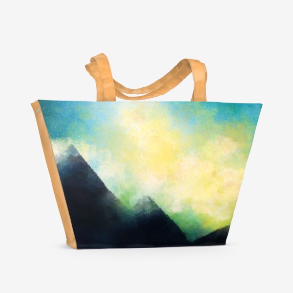 Пляжная сумка &laquo;Космос, горы и облака&raquo;