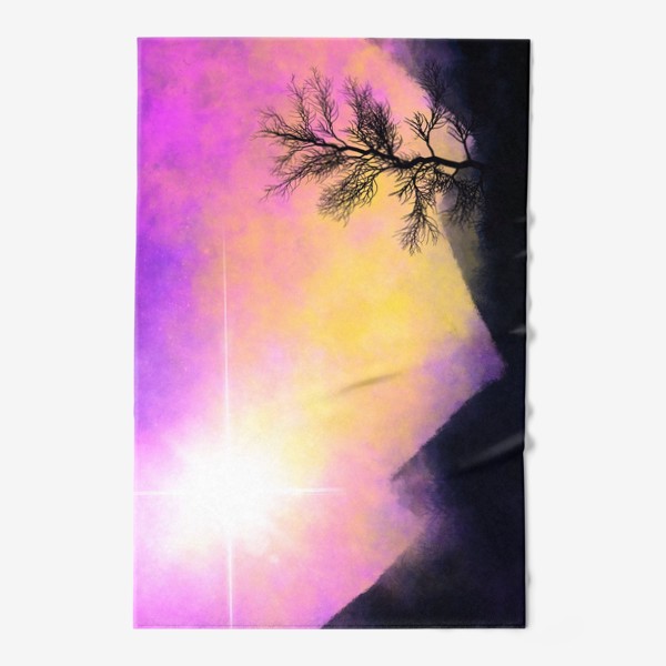 Полотенце «Космос, горы и деревья»