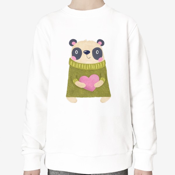 Свитшот «Панда с сердцем, мишка и любовь»