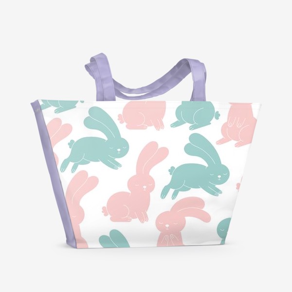 Пляжная сумка «Пасхальные зайчики»