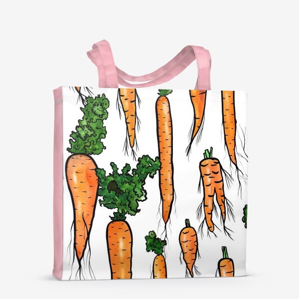 Сумка-шоппер &laquo;Яркие сочные морковки&raquo;