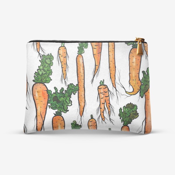 Косметичка «Яркие сочные морковки»