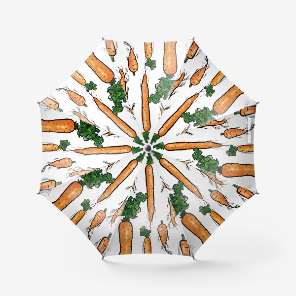 Зонт «Яркие сочные морковки»