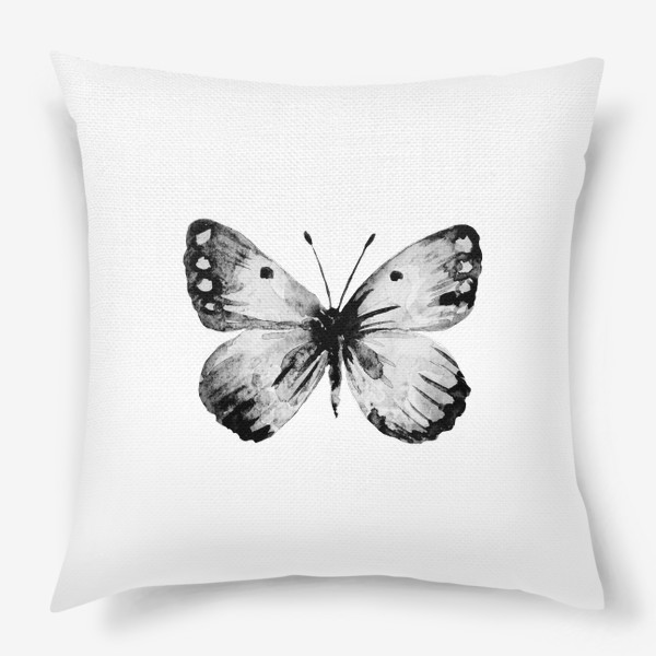 Подушка «Черно-белая бабочка»
