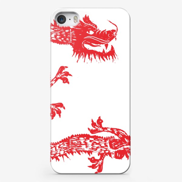 Чехол iPhone «Красный дракон»