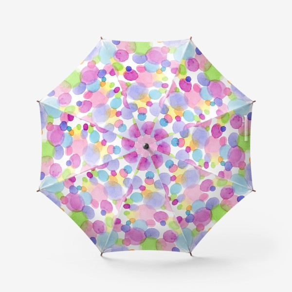 Зонт «Акварельные цветные круги»