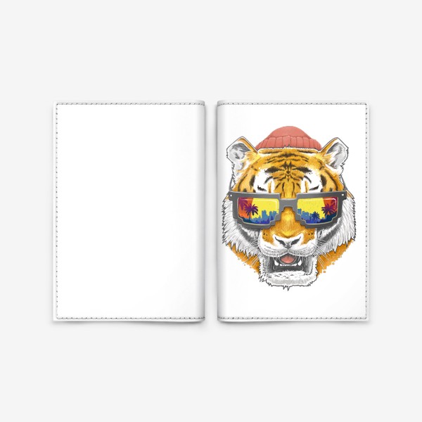Обложка для паспорта «Cool tiger»