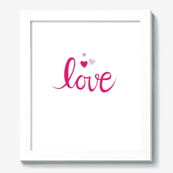 Картина «Love Любовь Леттеринг День святого Валентина 14 февраля»