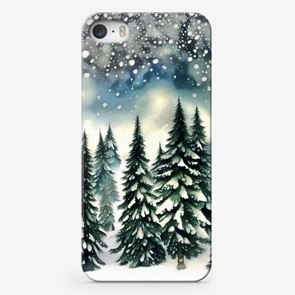 Чехол iPhone «Зимний лес»