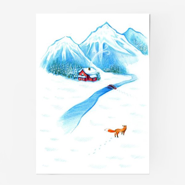 Постер «Зимний пейзаж»