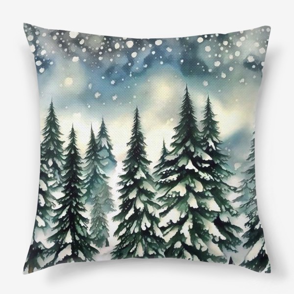 Подушка «Зимний лес»