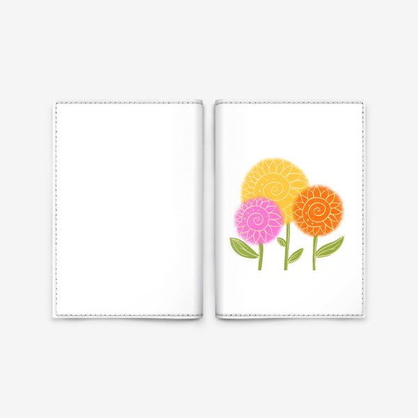 Обложка для паспорта «Цветы в подарок на 8 марта»