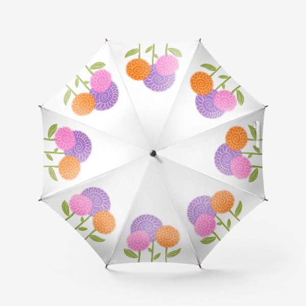 Зонт «Цветы на 8 марта»
