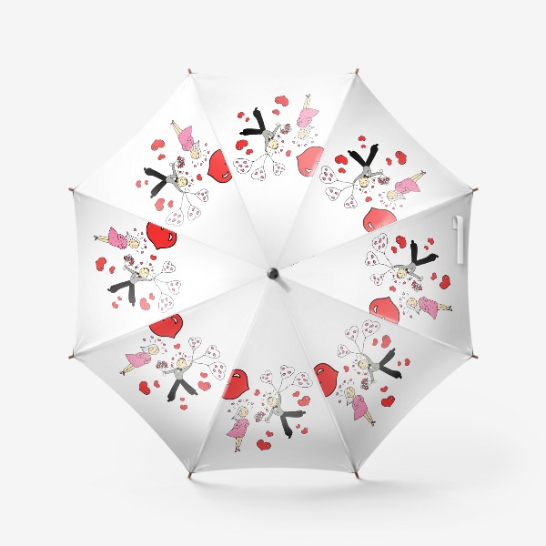 Зонт «Влюбленные. Подарок на день всех влюбленных»