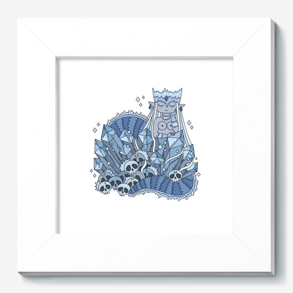Картина «Ледяная девушка змея с кристаллами»