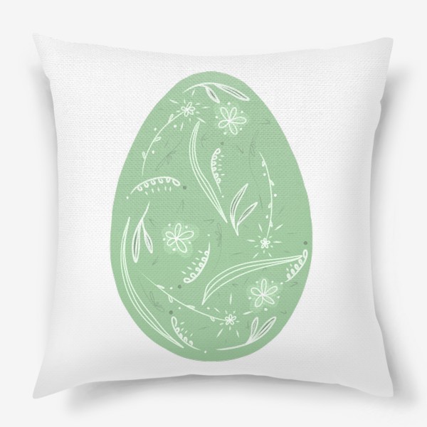 Подушка «зеленое пасхальное яйцо, в подарок на пасху»