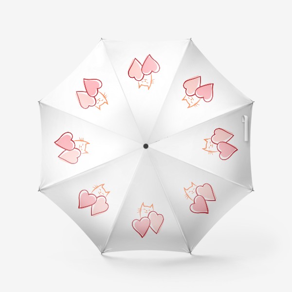 Зонт «Любовь и котики»