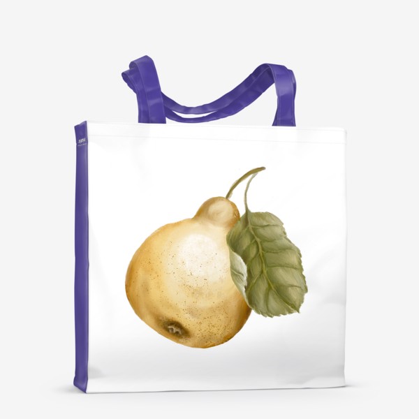 Сумка-шоппер «Желтая груша с листом»
