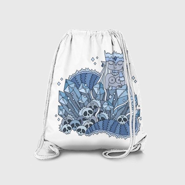 Рюкзак «Ледяная девушка змея с кристаллами»