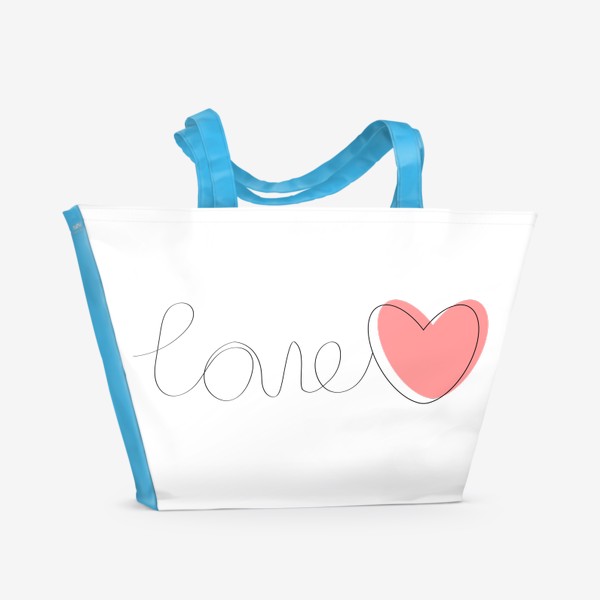 Пляжная сумка «Линия любви»
