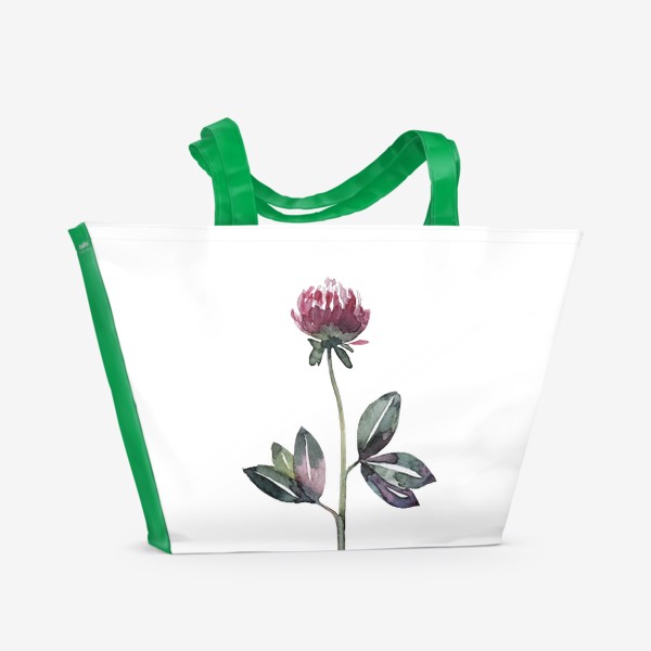 Пляжная сумка «Цветок клевер»