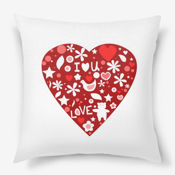 Подушка «Валентинка сердце»
