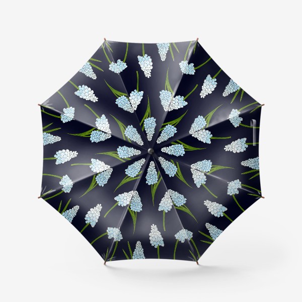 Зонт «весенние цветы, мускари»