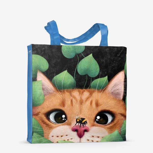 Сумка-шоппер «Кот в листве»