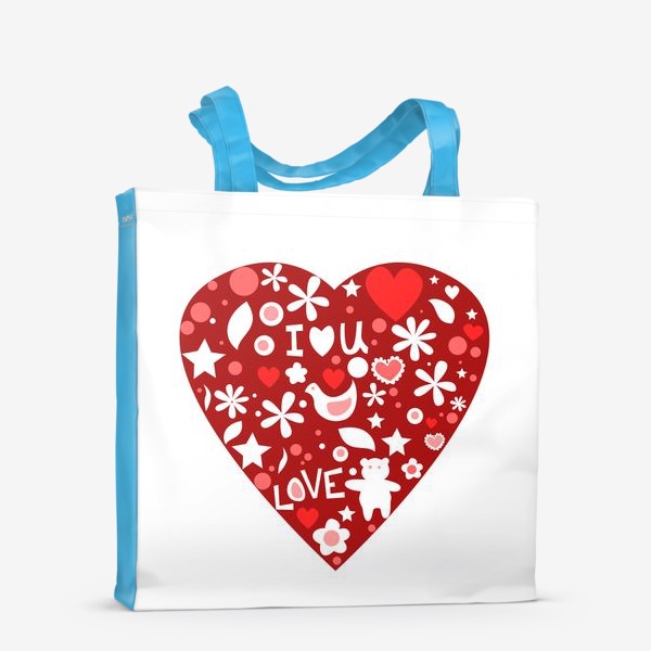 Сумка-шоппер «Валентинка сердце»