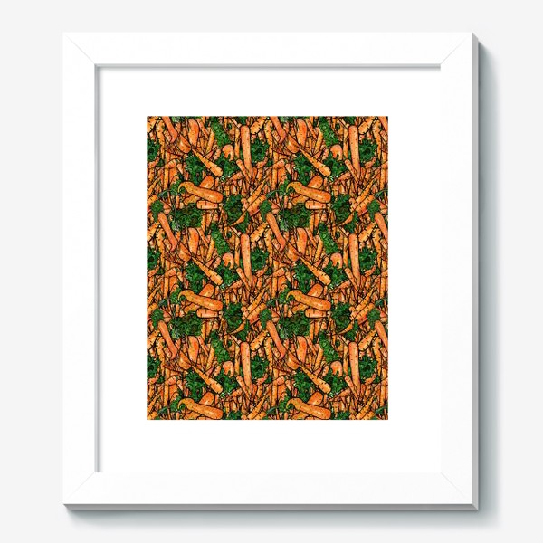 Картина «Паттерн яркая морковь»