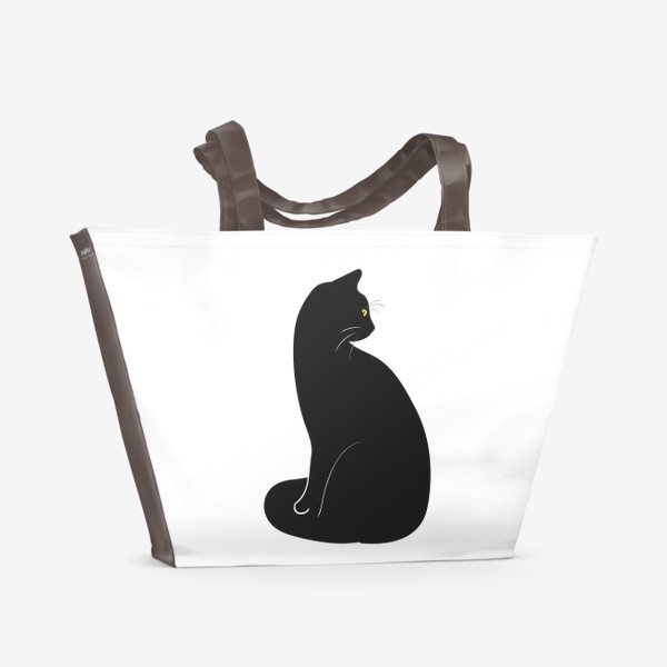 Пляжная сумка «Чёрная кошка»