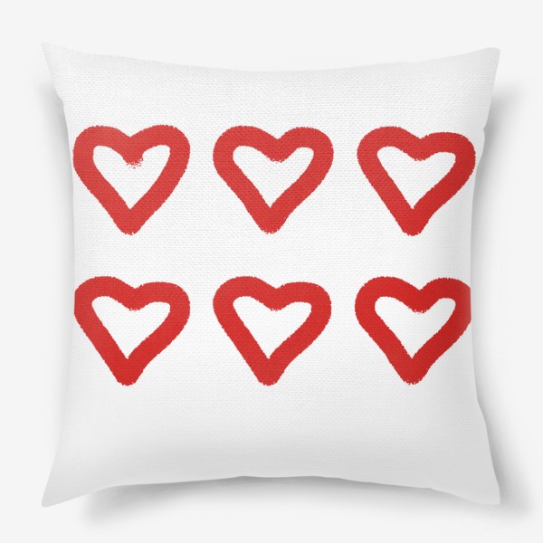 Подушка «Сердца любовь»