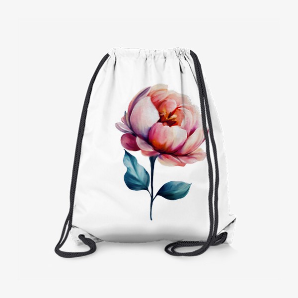 Рюкзак «Пион Цветок акварель»