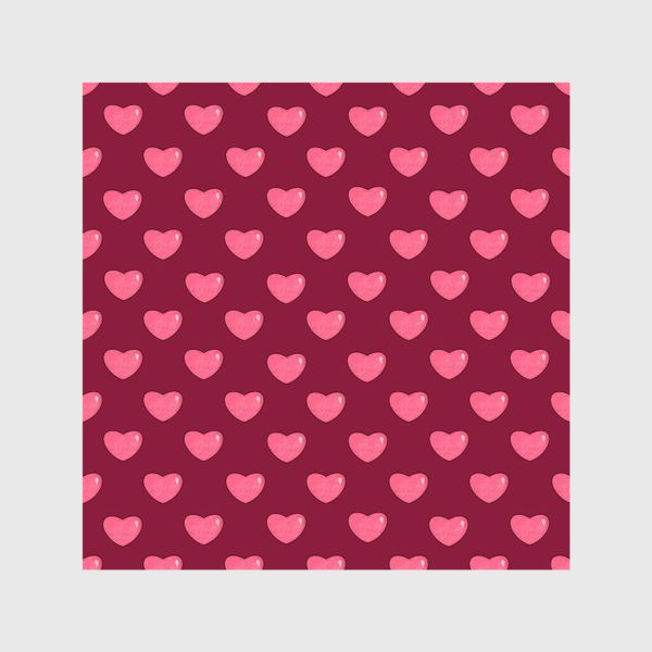 Шторы &laquo;Розовые объёмные текстурные блестящие сердца или сердечки. Принт с сердцами с розовыми сердечками&raquo;